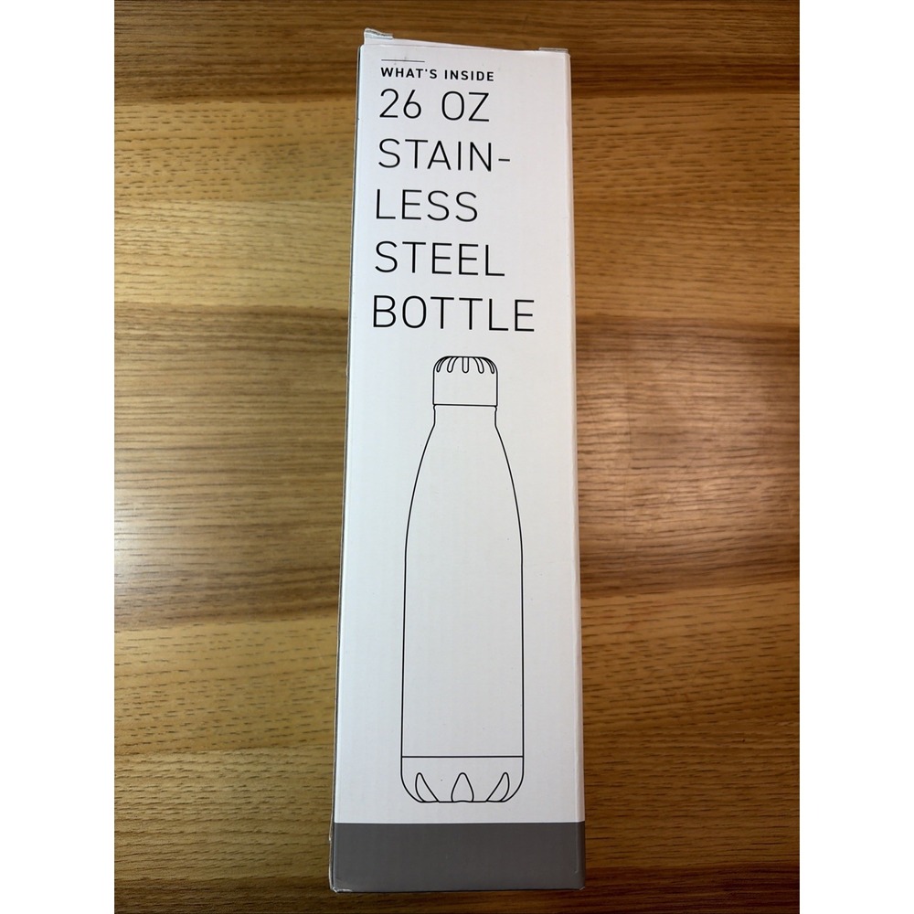H2go - 26oz Stain-Less Steel Bottle - Double Wall Copper Plated Inner Wall